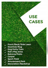 Kuber Industries High Density Artificial Grass Carpet Mat (3.3 x 12 ft, Green, GrassCT47)